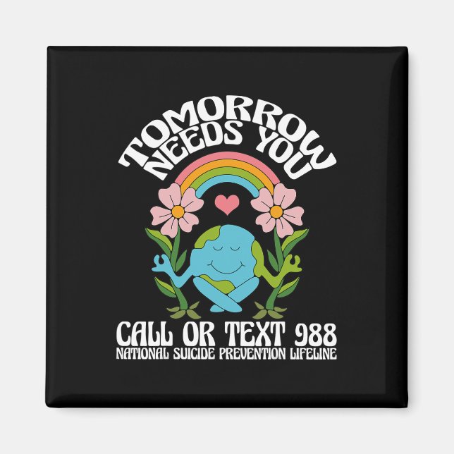 Aimant Demain aura besoin de vous 988 Prix de prévention  (Devant)