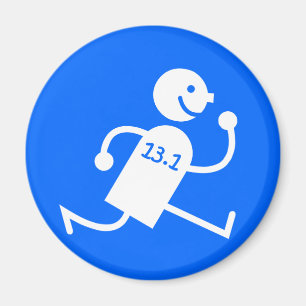 Aimant Demi de marathon drôle