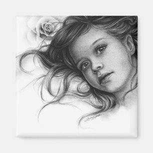 Aimant d'enfant de rose d'hiver