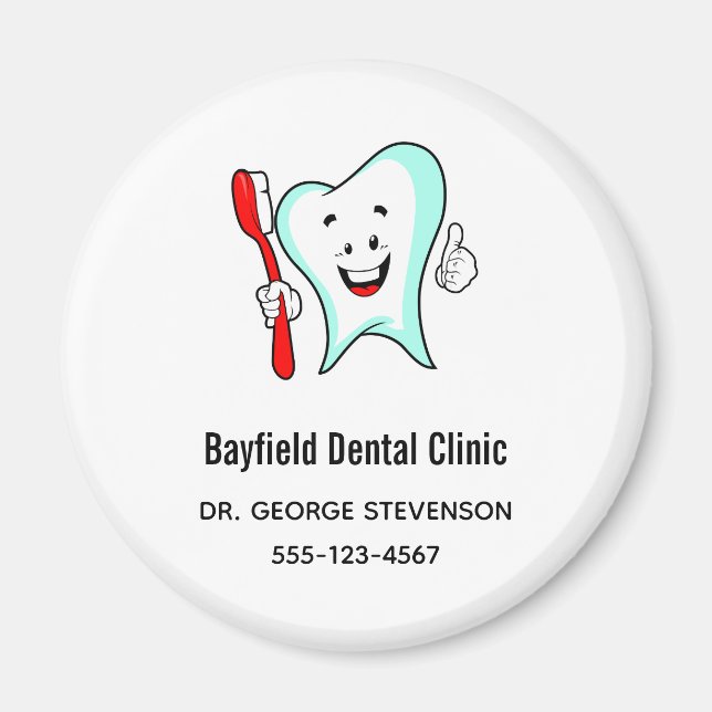 Aimant Dental Care Happy Tooth (Devant)