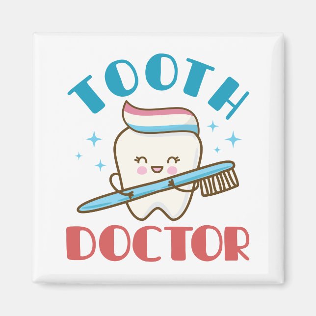 Aimant Dentistère dentaire pédiatrique Docteur (Devant)