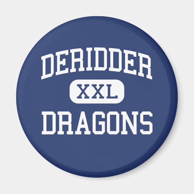 Aimant DeRidder - Dragons - High - DeRidder Louisiana (Devant)