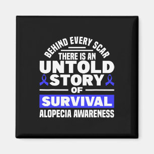 Aimant Derrière Chaque Scar Untold Story Soutien Alopecia