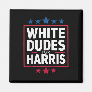 Aimant Des Mecs Blancs Pour Kamala Harris Pour Président 