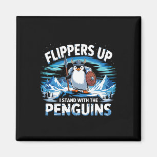 Aimant Des Palmes En Haut Je Me Trouve Avec Les Pingouins