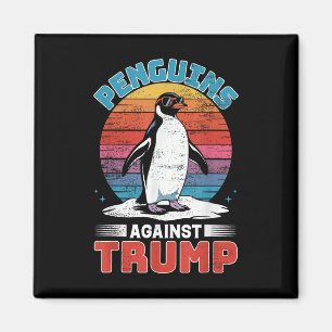 Aimant Des pingouins contre Trump Des Pingouins Flippers