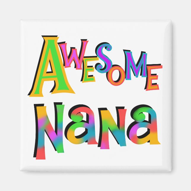 Aimant Des T-shirts et cadeaux superbes Nana (Devant)