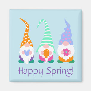 Aimant Des voeux de printemps colorés