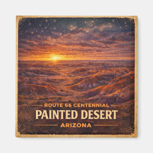 Aimant Désert peint de l'Arizona Crépuscule Centenaire