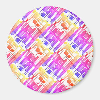 Aimant Design abstrait moderne aux couleurs vives