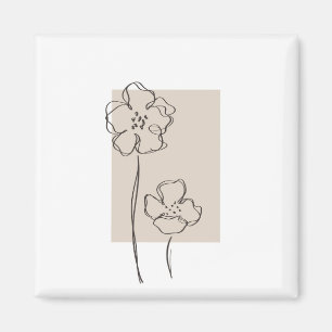 Aimant Design d'art plante Abstrait
