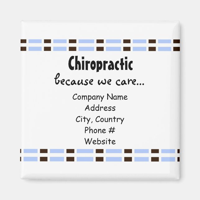 Aimant Design de lien bleu (Devant)