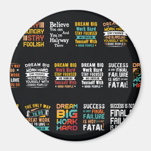 Aimant Design de t-shirt motivant
