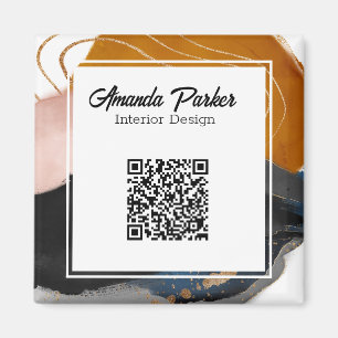 Aimant Design d'intérieur Simple moderne Abstrait QR Code