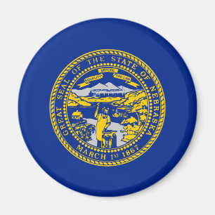 Aimant Design du drapeau de l'État du Nebraska