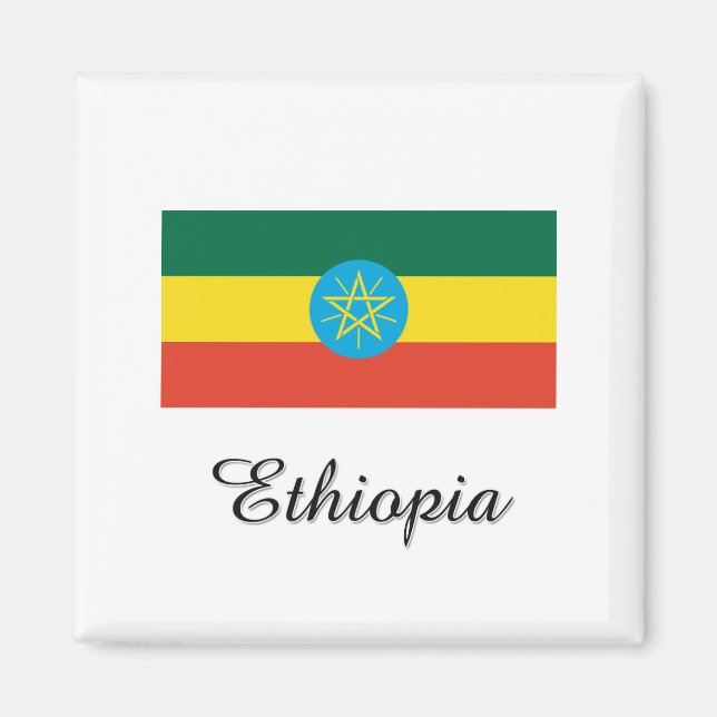 Aimant Design du drapeau en Éthiopie (Devant)