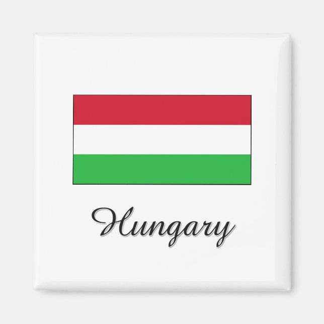 Aimant Design du drapeau hongrois (Devant)