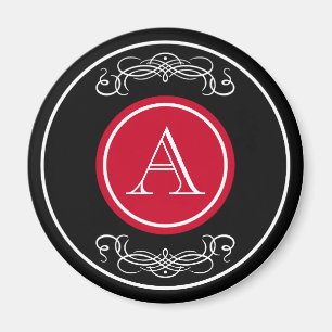 Aimant Design élégant de monogramme