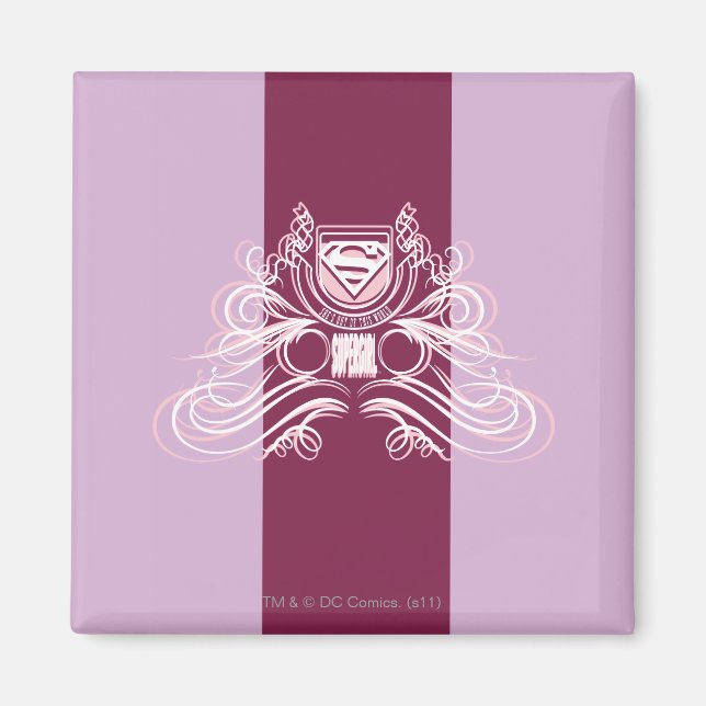 Aimant Design florissant Supergirl (Devant)