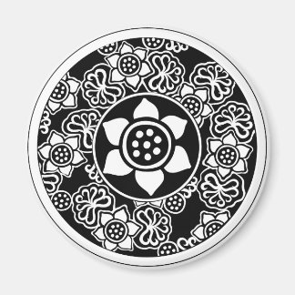 Aimant Design Lotus chinois