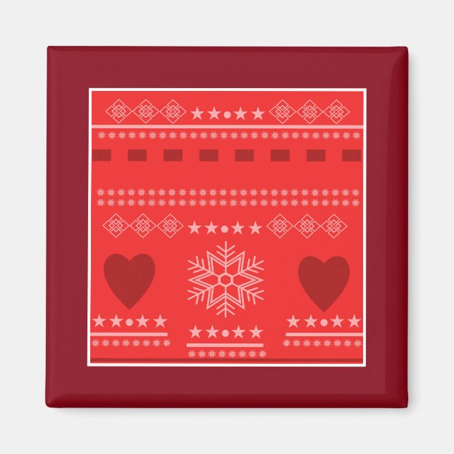 Aimant design scandinave, style champêtre (Devant)