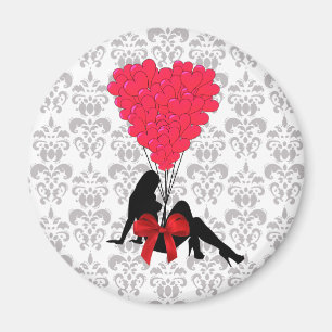 Aimant Design valentines romantique