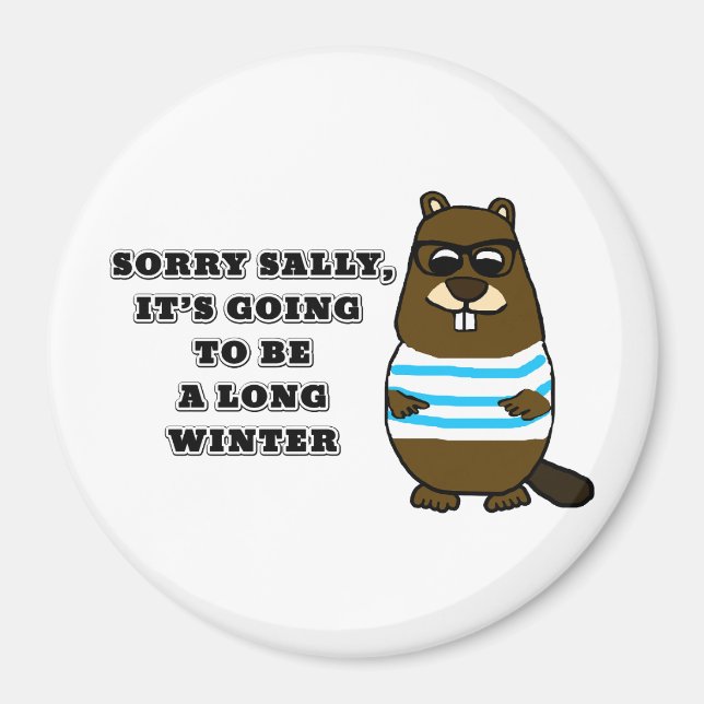Aimant Désolé Sally, long hiver (Devant)