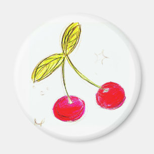 Aimant dessin de cerise