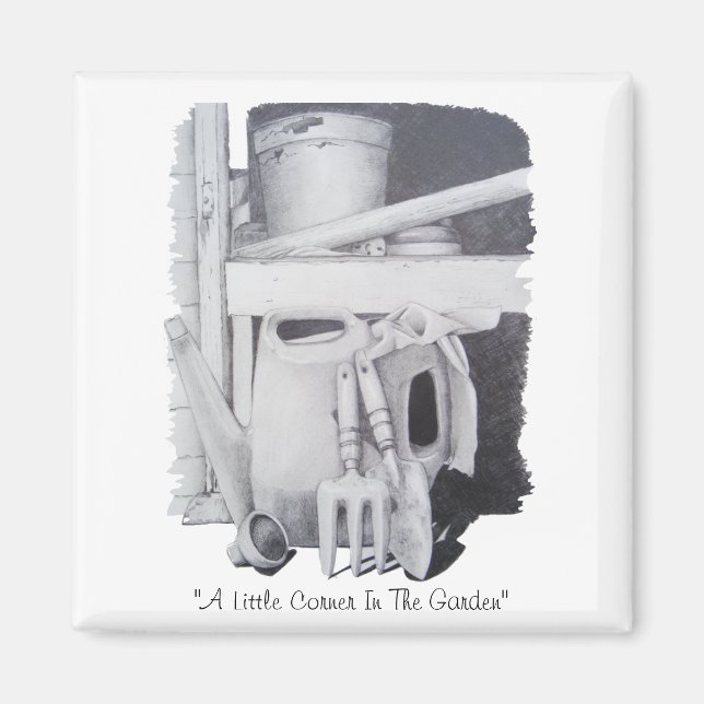 Aimant Dessin de la vie continue outils de jardin pour ja (Devant)