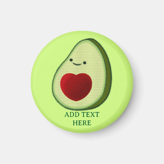 Aimant Dessin de l'Avocado Lover Cute (Devant)