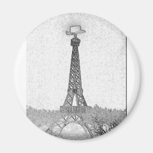 Aimant Dessin Tour Eiffel Paris, Texas