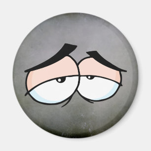 Aimant dessin triste yeux