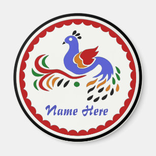 Aimant Dessous de verre Amish Style Boisson d'oiseaux