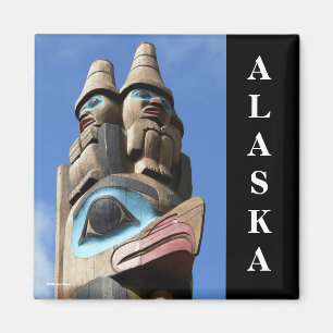 Aimant Dessus de l'aimant de l'Alaska du monde