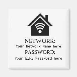 Aimant Détails WiFi simpliste Mot de passe réseau