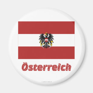 Aimant Deutschem Namen de MIT d'Österreich Dienstflagge