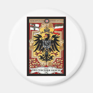 Aimant Deutsches Reich ~ Poster allemand Vintage WW1