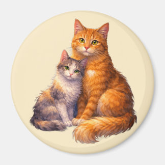 Aimant Deux Chats