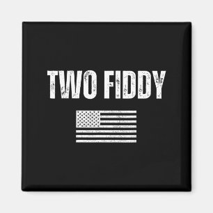 Aimant Deux Fiddy Drapeau Américain Humour Patriote Mème 