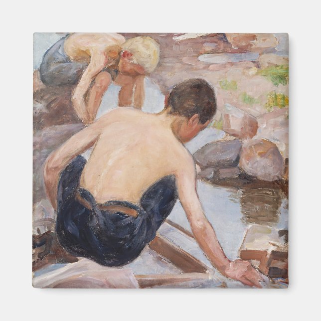 Aimant Deux Garçons Sur Le Rivage, Pekka Halonen (Devant)