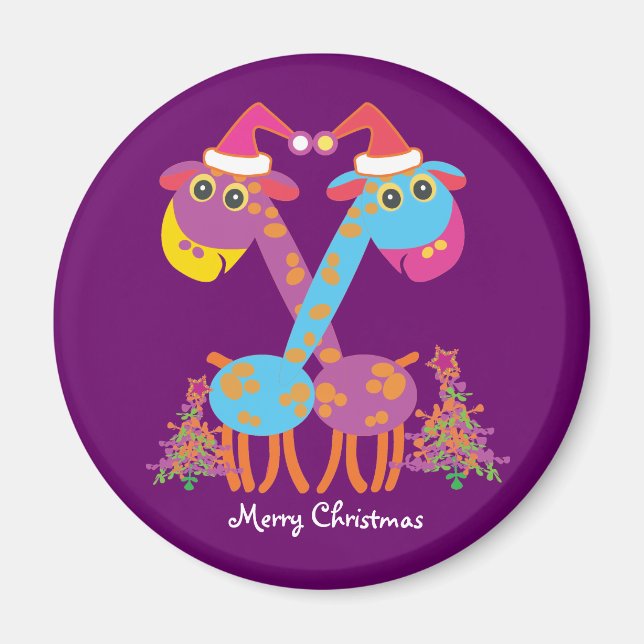 Aimant Deux girafes (Devant)