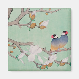 Aimant Deux oiseaux dans les Branches