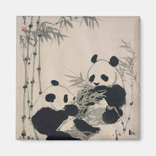 Aimant Deux Pandas