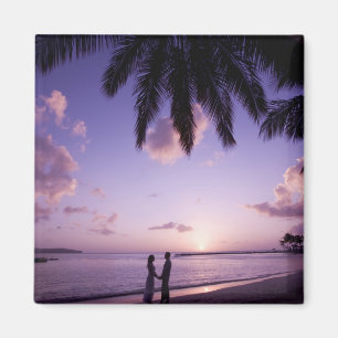 Aimant Deux sur la plage, Windjammer Landing, Sainte-Luci