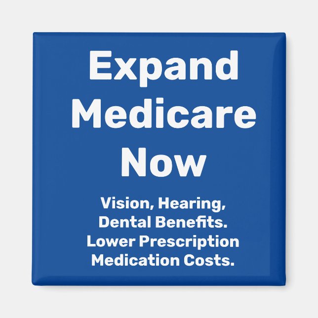 Aimant Développer Medicare maintenant (Devant)