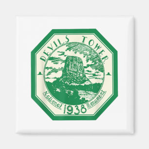 Aimant DEVILS TOWER National Park T Shirt Randonnée Tee W