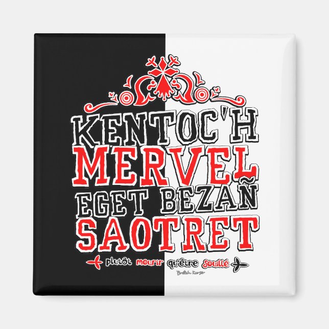 Aimant Devise de la Bretagne (Devant)