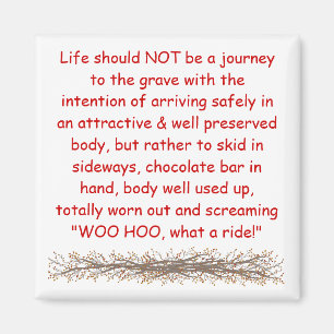 Aimant Devise de vivre par