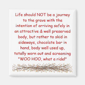 Aimant Devise de vivre par