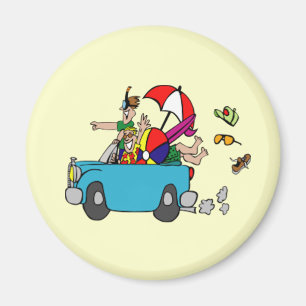 Aimant d'excursion sur la plage